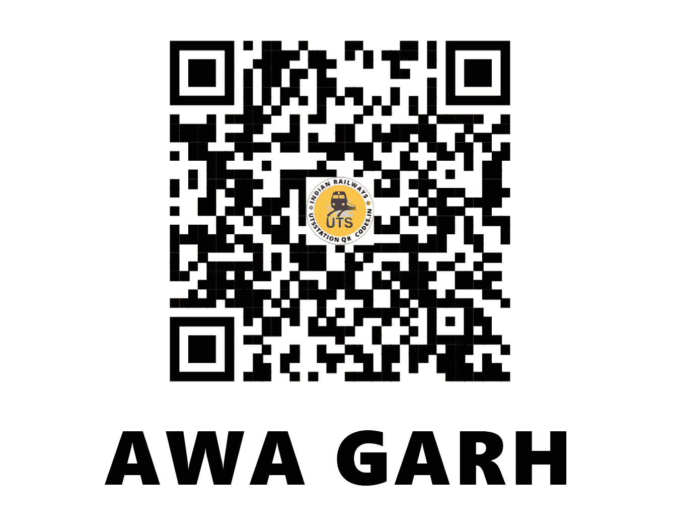 UTS QR Code for AWA GARH - AWG (NC - UTTAR PRADESH)